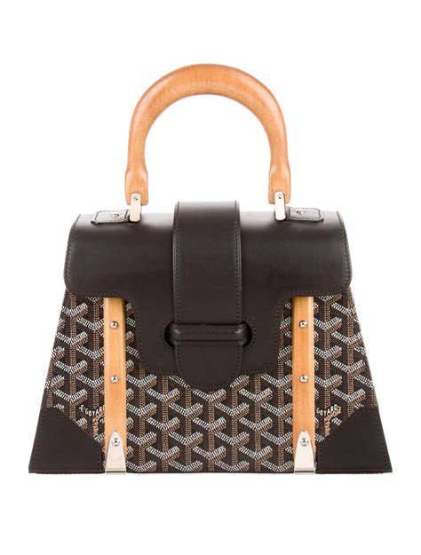 goyard bag wood handle